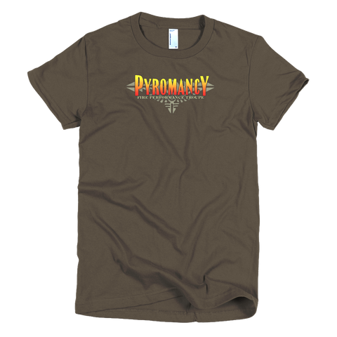 Pyromancy Women's Logo T-Shirt [Brown]